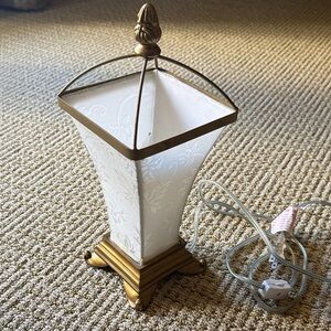 Elegant Gold and White Lantern